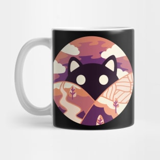 Purrfect Morning Cute Cat Design ‚Violet‘ | Kawaii Handmade Cat Illustration | By Atelier Serakara Mug